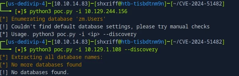 PoC script failing